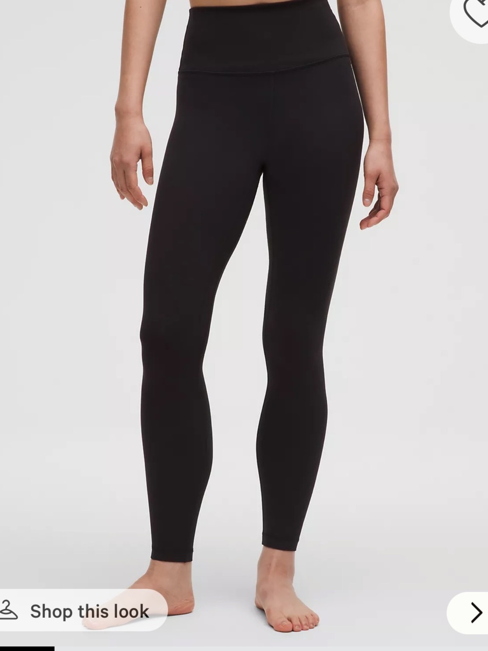 Lululemon Black Align Pants 28” Size 8 High Rise Buttery Soft Leggings